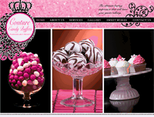 Tablet Screenshot of couturecandybuffets.com